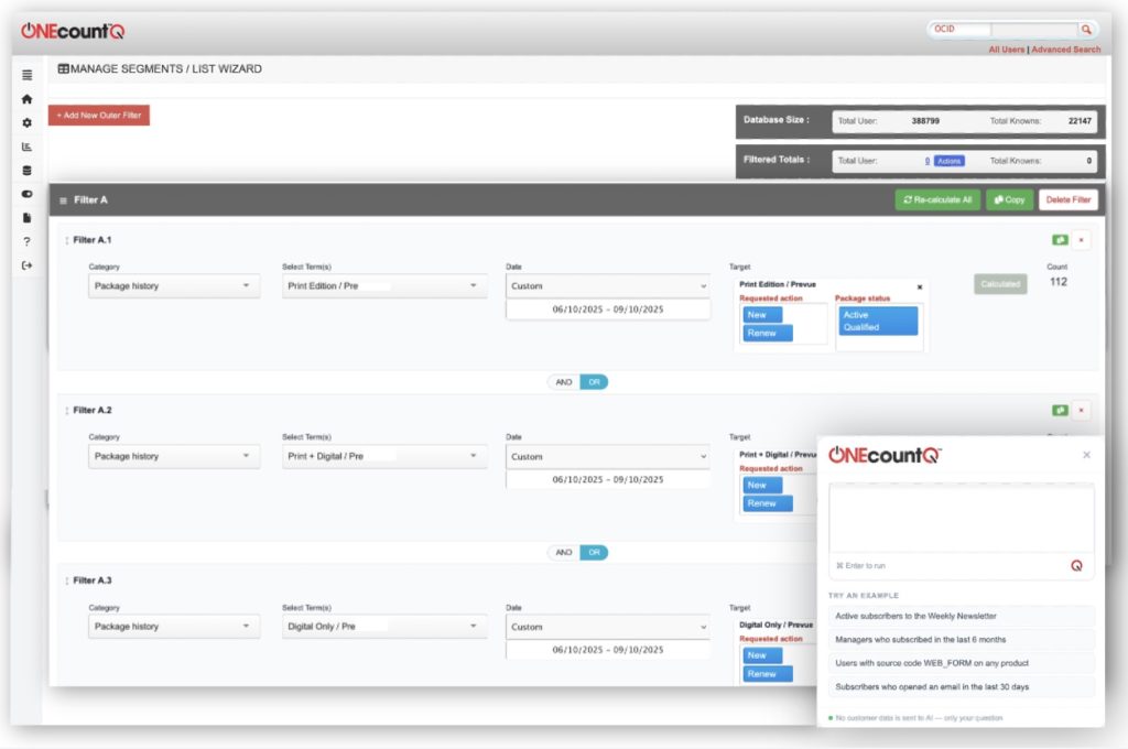 ONEcount Q: Industry-First AI Audience Query Tool
